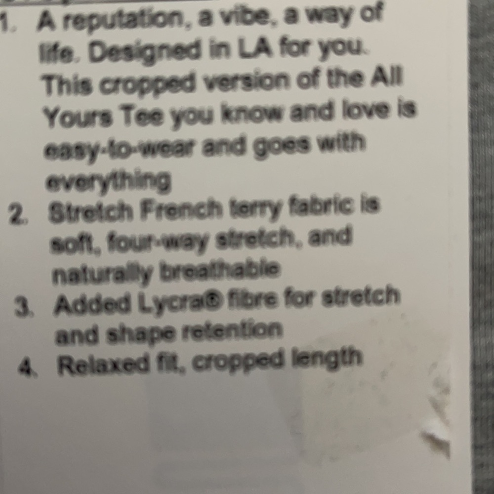 Lululemon Cropped Short Sleeve - Picture 5 of 6